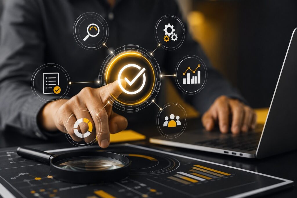 SEO audit and website optimization dashboard with technical SEO analysis, performance metrics, keyword research, business analytics, and digital marketing strategy | Ace360 Degree