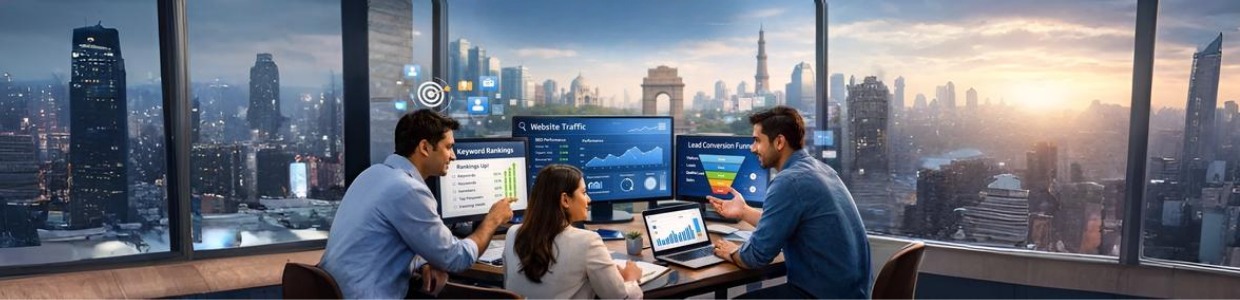Digital Marketing Agency in Delhi providing SEO, social media marketing, PPC advertising and lead generation services for businesses