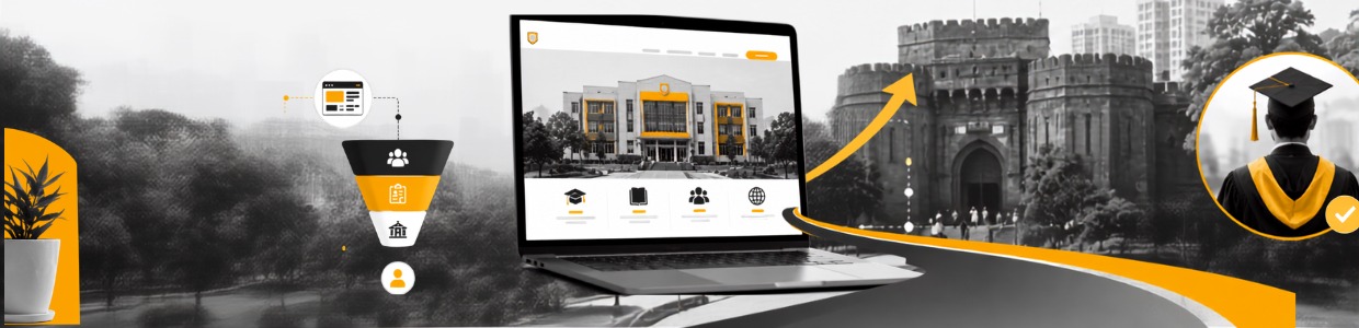 Educational institution website driving student enrollment and academic success through a digital admissions funnel | Ace360degree.