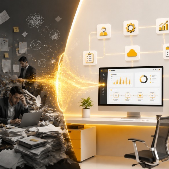 Business management software transforming manual workflows into efficient digital operations | Ace360 Degree