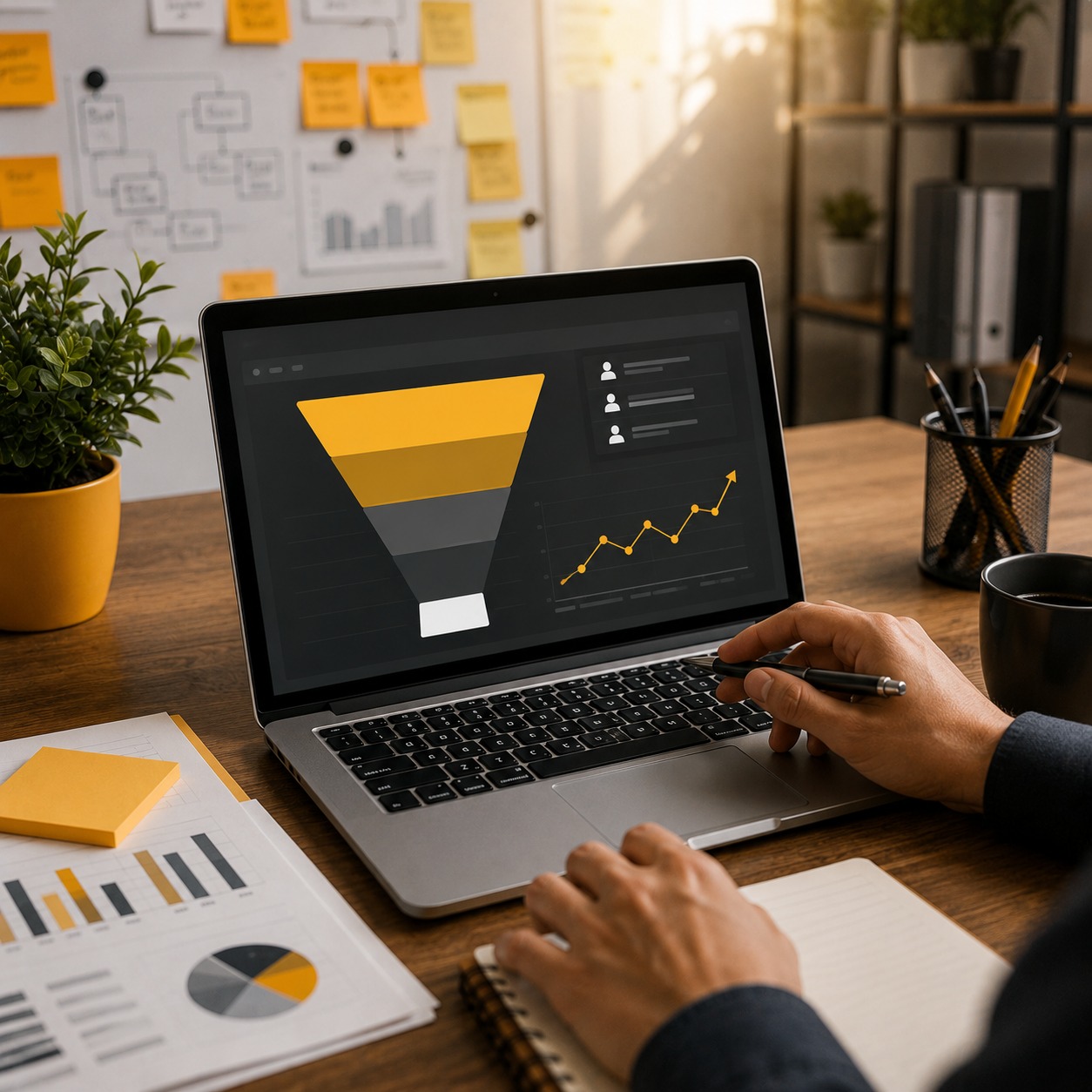 Conversion funnel optimization dashboard showing customer journey analytics and performance growth | Ace360degree