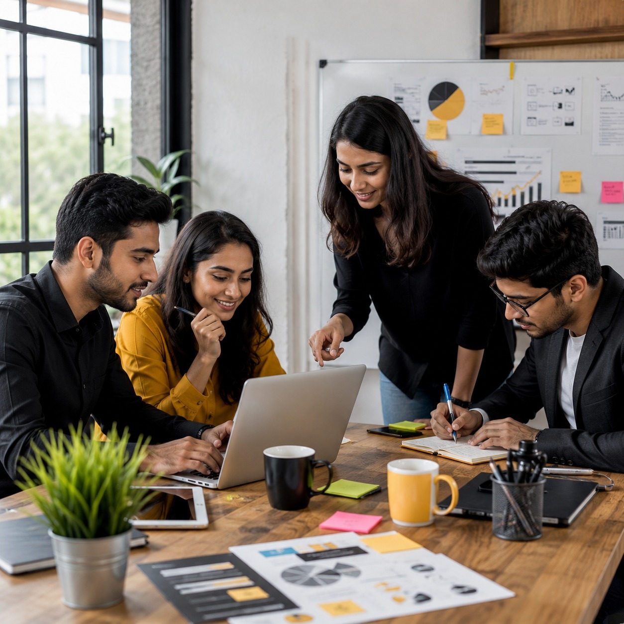 Digital marketing team collaborating on strategy, data analysis, and business growth | ACE 360 degree